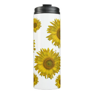 Gelbe Scatter-Sonnenblumen Thermosbecher
