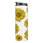 Gelbe Scatter-Sonnenblumen Thermosbecher (Nach rechts gedreht)