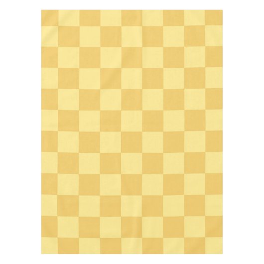 Gelbe Schachbrettmuster Tischdecke (Vorderseite)