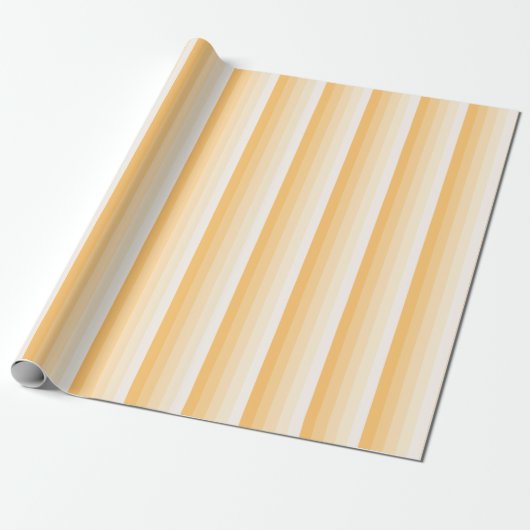 Gelbe Schattenstreifen Geschenkpapier (Ungerollt)