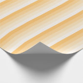 Gelbe Schattenstreifen Geschenkpapier (Ecke)