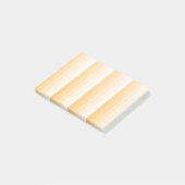 Gelbe Schattenstreifen Post-it Klebezettel (angewinkelt)