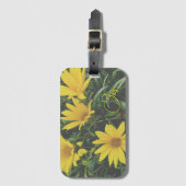 Gelbe Schatz Wildblumen  Gepäckanhänger (Vorderseite Vertikal)