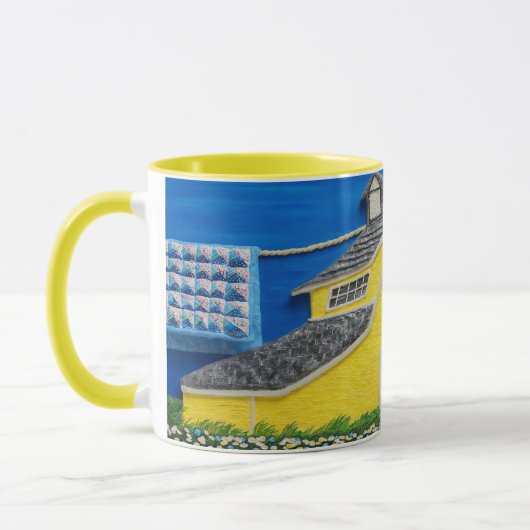 Gelbe Scheunen-Tasse Tasse (Links)
