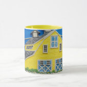 Gelbe Scheunen-Tasse Tasse (Zentrum)
