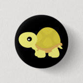 Gelbe Schildkröte Button (Vorderseite)