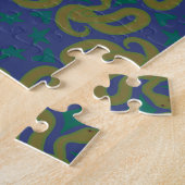 Gelbe Schlangen-Puzzle Puzzle (Seite)