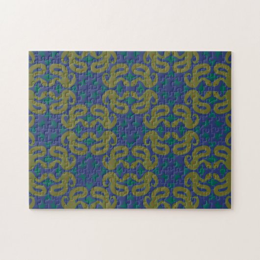 Gelbe Schlangen-Puzzle Puzzle (Horizontal)