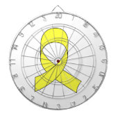 Gelbe Schleife Zeichnend Dartscheibe (vorne)