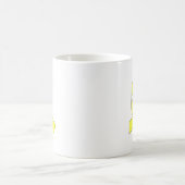 Gelbe Schleife Zeichnend Kaffeetasse (Mittel)