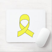 Gelbe Schleife Zeichnend Mousepad (Mit Mouse)