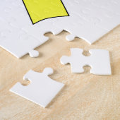 Gelbe Schleife Zeichnend Puzzle (Seite)