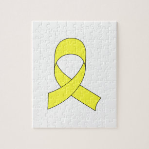 Gelbe Schleife Zeichnend Puzzle