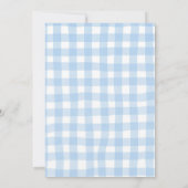 Gelbe Schleife Zitrone Baby Shower Einladung (Rückseite)