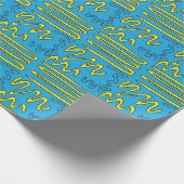 Gelbe Schlieren Geschenkpapier (Ecke)