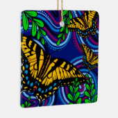 Gelbe Schmetterling-Keramik Keramikornament (Rechts)