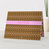 Gelbe Schmetterling mit Blume Karte (Rückseite)