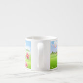 Gelbe Schmetterlinge Espressotasse (Rückseite)