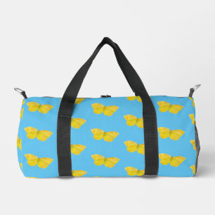 Gelbe Schmetterlinge, gebürtiger Stein Kinder spie Duffle Bag