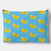 Gelbe Schmetterlinge, gebürtiger Stein Kinder spie Zubehörtasche (Rückseite)