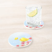 Gelbe Schmetterlinge Getränkeuntersetzer (Seite)