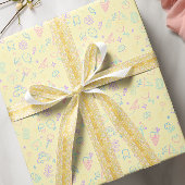 Gelbe Schmetterlinge individuelle Name Satinband