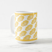 Gelbe Schmetterlinge Kaffee Tasse (Vorderseite Links)