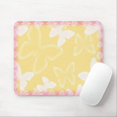 Gelbe Schmetterlinge Mousepad (Mit Mouse)