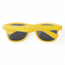 Gelbe Schmetterlinge Plastische Sonnenbrille