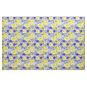 Gelbe Schmetterlinge und blaue Cornblumen Stoff (Yard (91,4 cm))