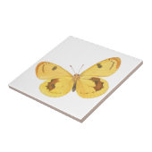 Gelbe Schmetterlinge - Vintage Kunst Keramik Tile Fliese (Seite)
