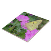 Gelbe Schmetterlings-Fliese Fliese (Seite)