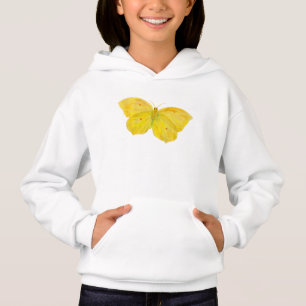 Gelbe Schmetterlingsfliege Hoodie