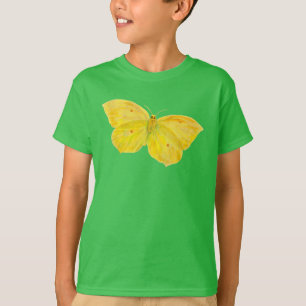 Gelbe Schmetterlingsfliege T-Shirt