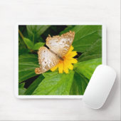 Gelbe Schmetterlingsmotte Mousepad (Mit Mouse)
