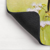 Gelbe Schmetterlingsmütze Wildblume Art Maus Pad Mousepad (Ecke)
