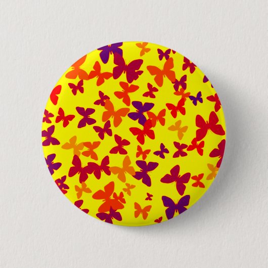 Gelbe Schmetterlingstaste Button (Vorderseite)