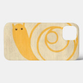 Gelbe Schnecke auf Creme Background Case-Mate iPhone Hülle (Rückseite (Horizontal))