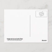 Gelbe Schnecke bei einem Sonnenuhr Postkarte (Rückseite)