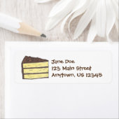 Gelbe Schokolade, Mattiert-Schicht-Kuchen-Slice-Et (Insitu)