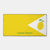 Gelbe Schreibmatte mit Lemon Schreibtischunterlage (Vorderseite)
