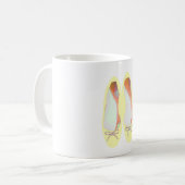Gelbe Schuhe Kaffeetasse (Vorderseite Links)