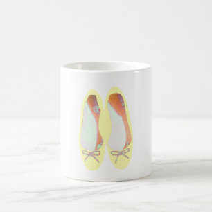 Gelbe Schuhe Kaffeetasse