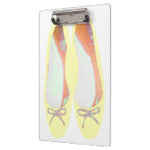 Gelbe Schuhe Klemmbrett (Links)