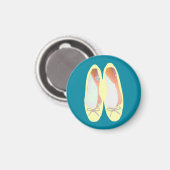 Gelbe Schuhe Magnet (Vorderseite/Rückseite)