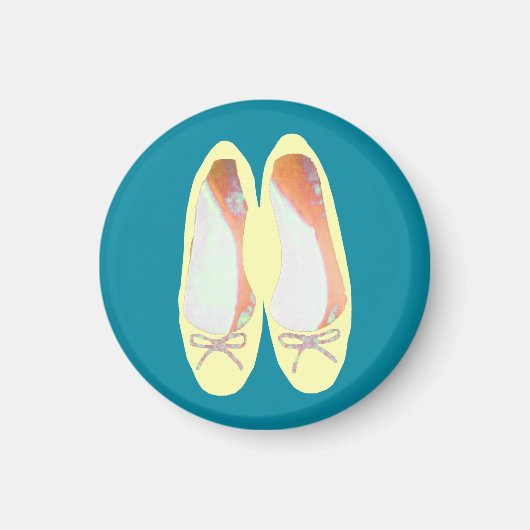 Gelbe Schuhe Magnet (Vorne)