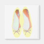 Gelbe Schuhe Magnet (Vorne)