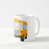 Gelbe Schulbus-Tasse Kaffeetasse (VorderseiteRechts)