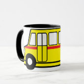 Gelbe Schulbus-Tasse Tasse (Vorderseite Links)