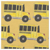 Gelbe Schulbusfahrer Busse Bildung Lehrer Stoff (Nahaufnahme)